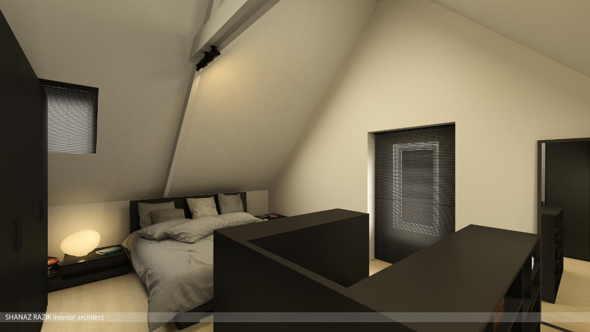 Een interieur van een rijwoning te schellebelle shanaz razik
