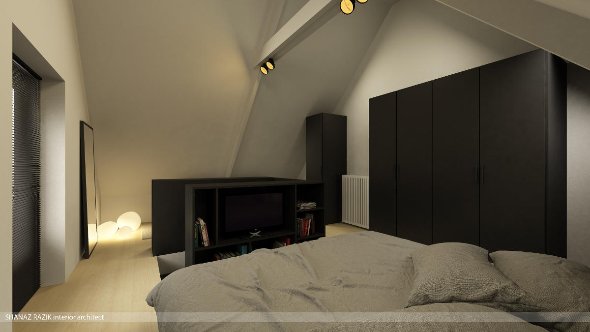 Een interieur van een rijwoning te schellebelle shanaz razik