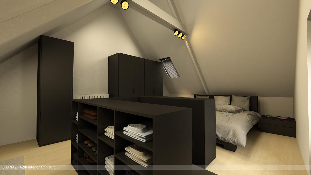 Een interieur van een rijwoning te schellebelle shanaz razik
