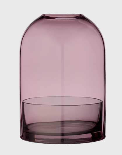 Lantern / Kaarshouder in gekleurd glas